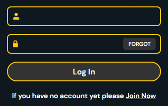Electric Wins casino login form